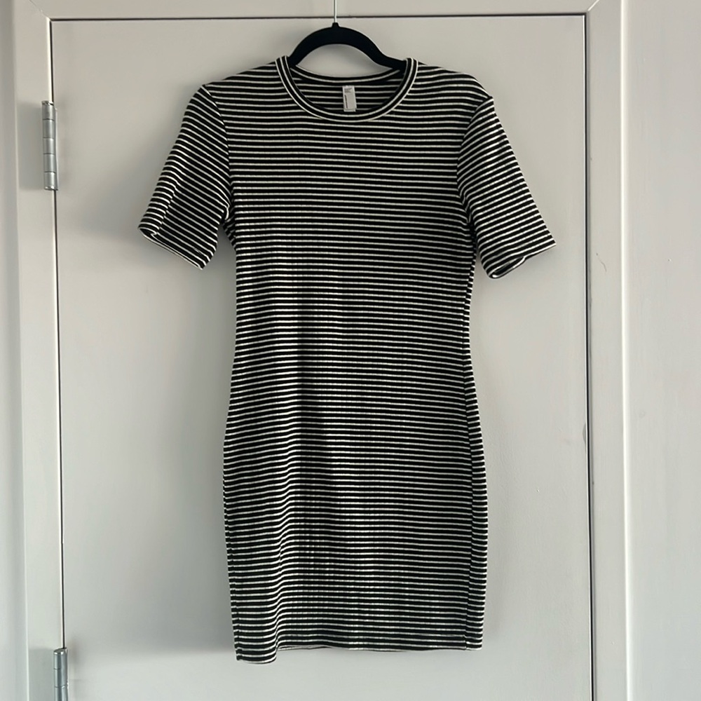 American Apparel Striped Bodycon Dress